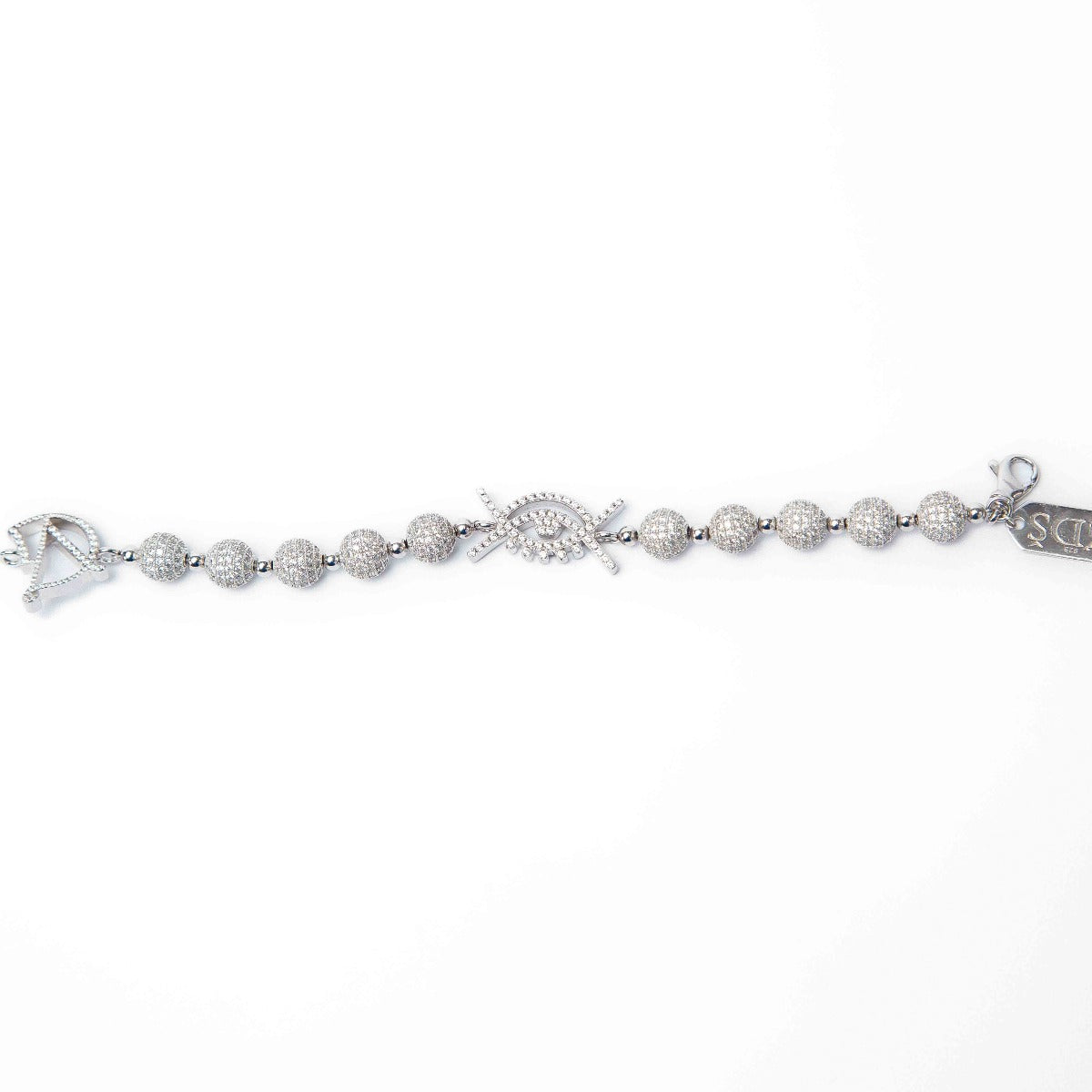 metallic pearl bracelet